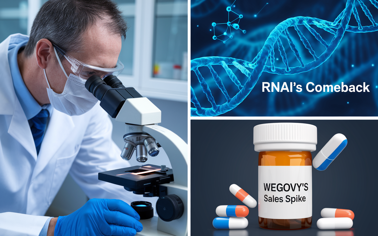 Gene Therapy Breakthroughs 🔬, RNAi's Comeback 🧬, Wegovy's Sales Spike 💊
