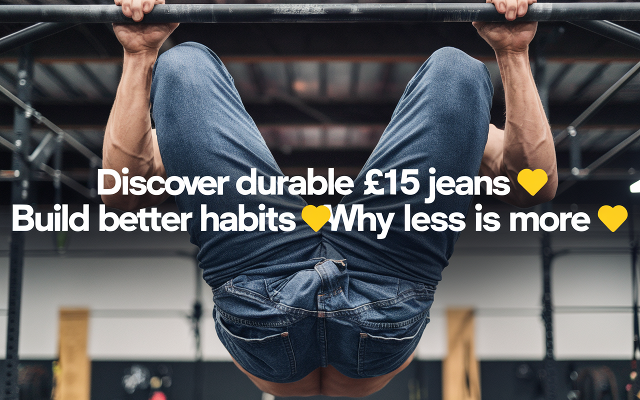 Discover Durable £15 Jeans 🛍️, Build Better Habits 🏋️, Why Less is More 🧵