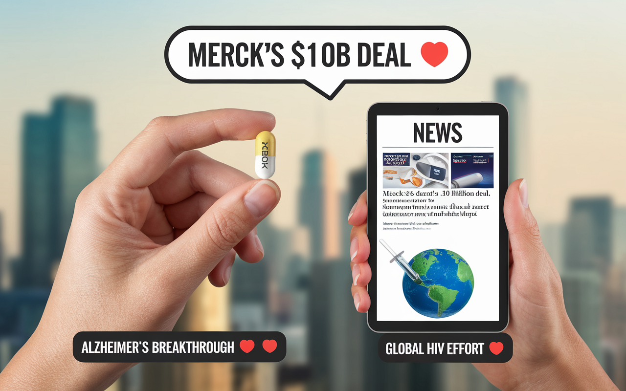 Merck's $10B Deal 💊, Alzheimer’s Breakthrough 🧠, Global HIV Effort 🌍