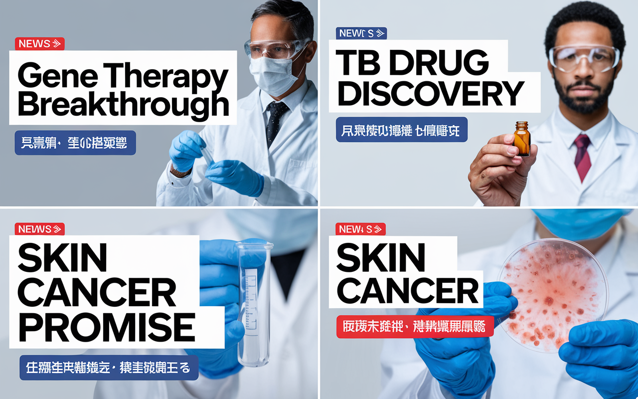 Gene Therapy Breakthrough 🧬, TB Drug Discovery 💊, Skin Cancer Promise 🧫