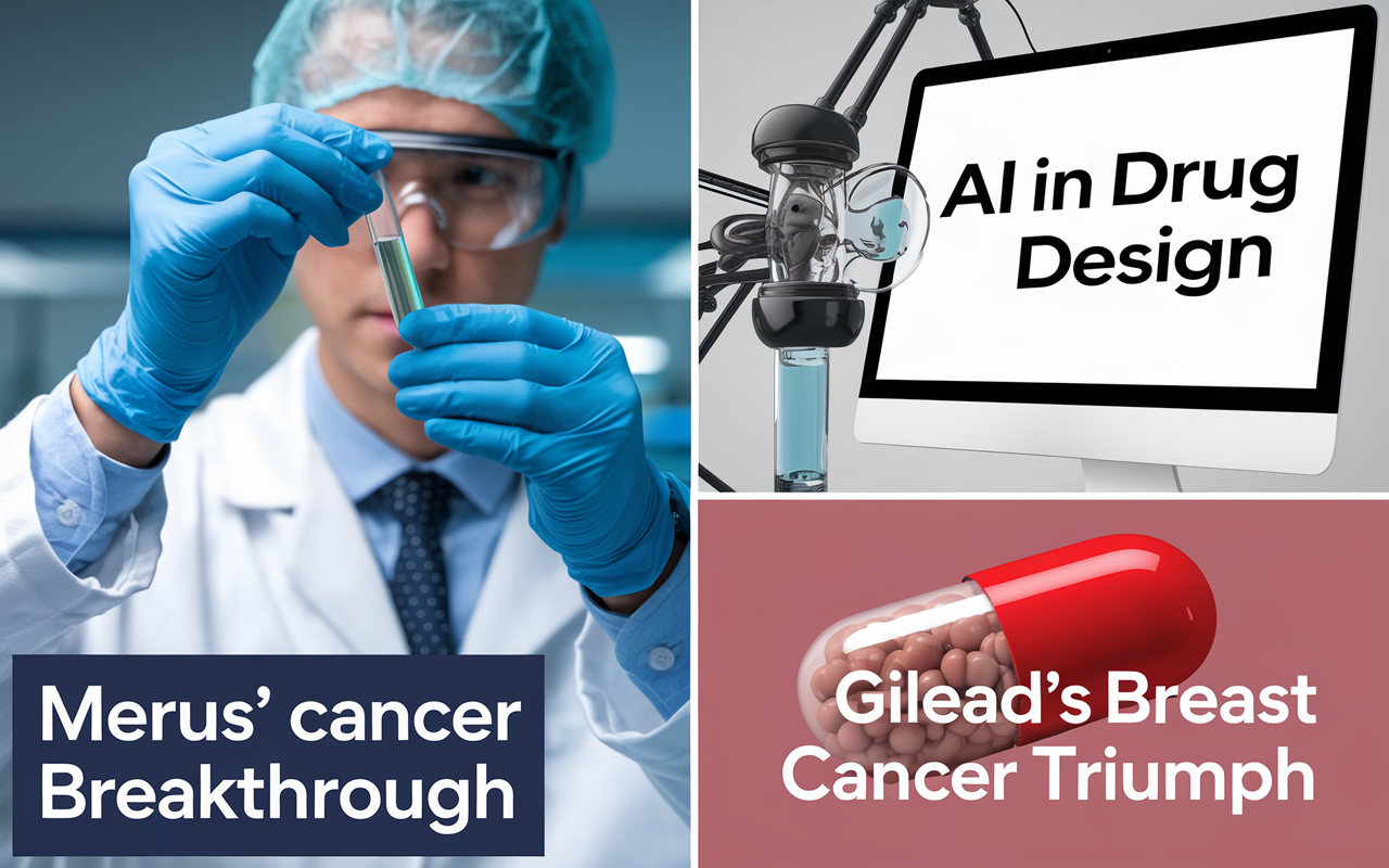 Merus' Cancer Breakthrough 🔬, AI in Drug Design 🤖, Gilead's Breast Cancer Triumph 💊