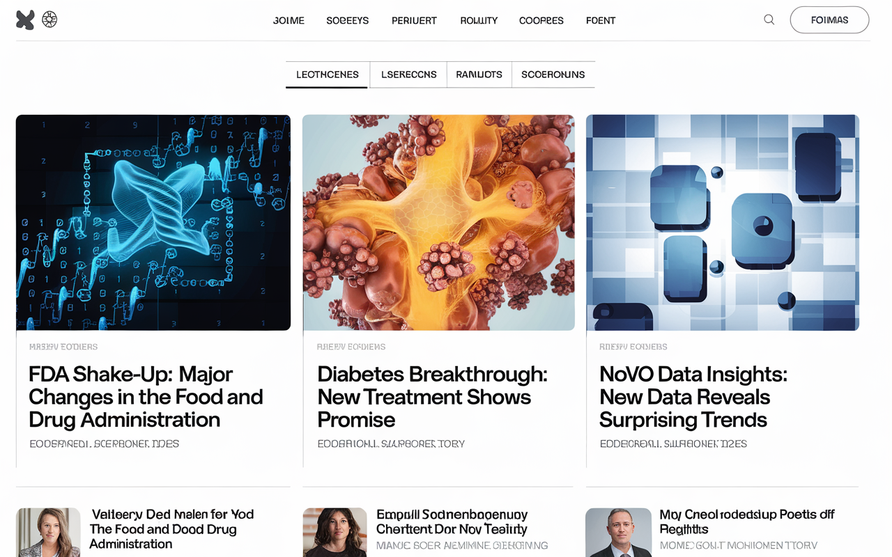 FDA Shake-Up 🧬, Diabetes Breakthrough 💉, Novo Data Insights 🌟