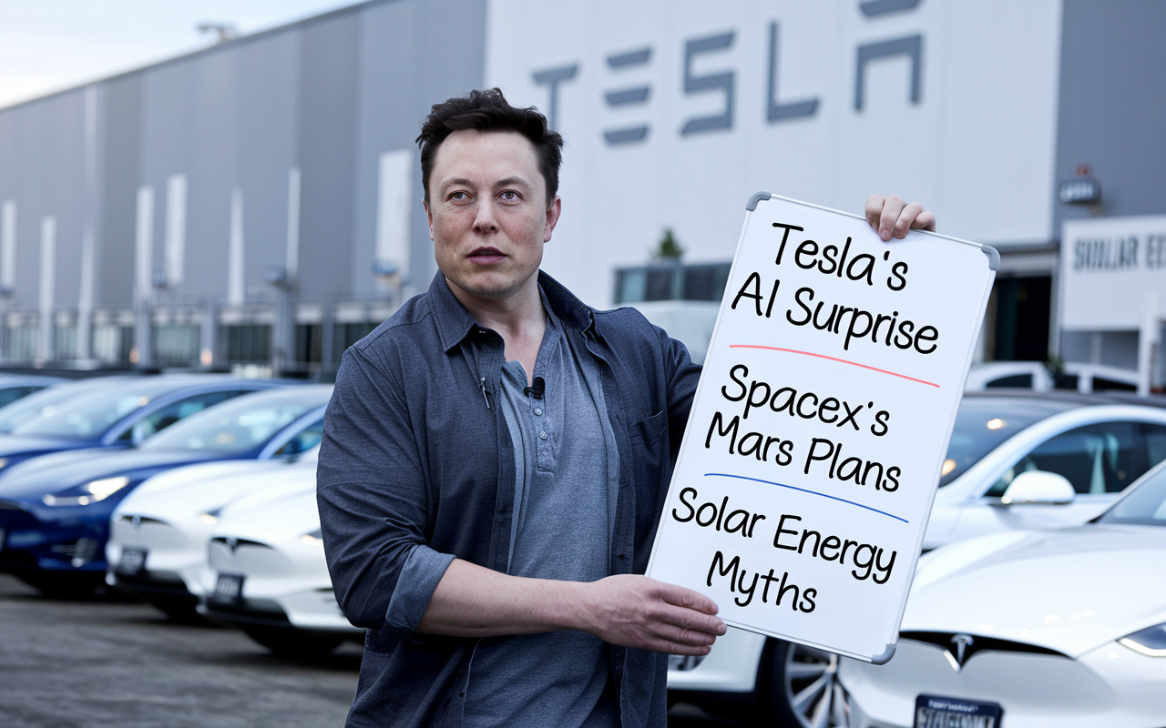 Tesla's AI surprise 🤖, SpaceX's Mars plans 🚀, Solar energy myths ☀️