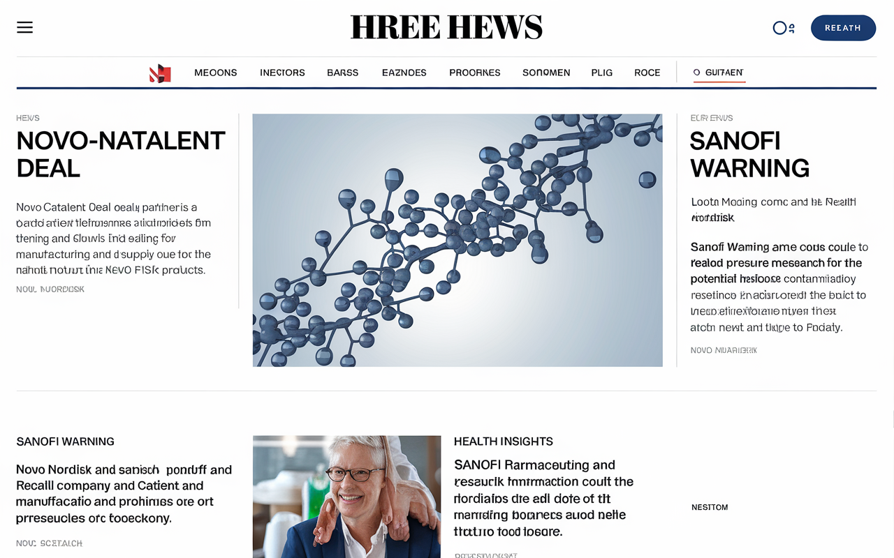 Novo-Catalent Deal 🚀, Sanofi Warning ⚖️, Health Insights 💡