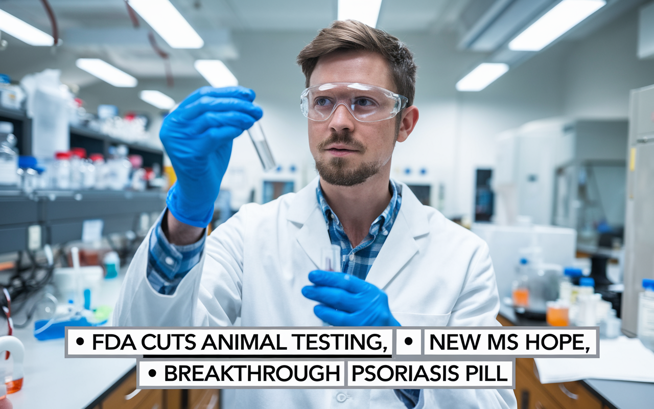🧪 FDA Cuts Animal Testing, 💊 New MS Hope, 🌟 Breakthrough Psoriasis Pill