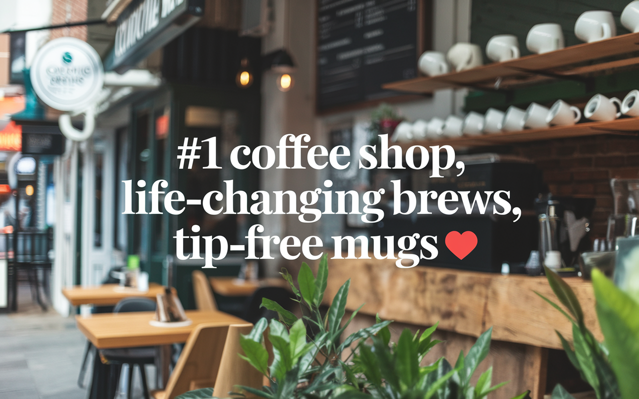 🌟 #1 Coffee Shop, Life-Changing Brews, Tip-Free Mugs 🏆😊