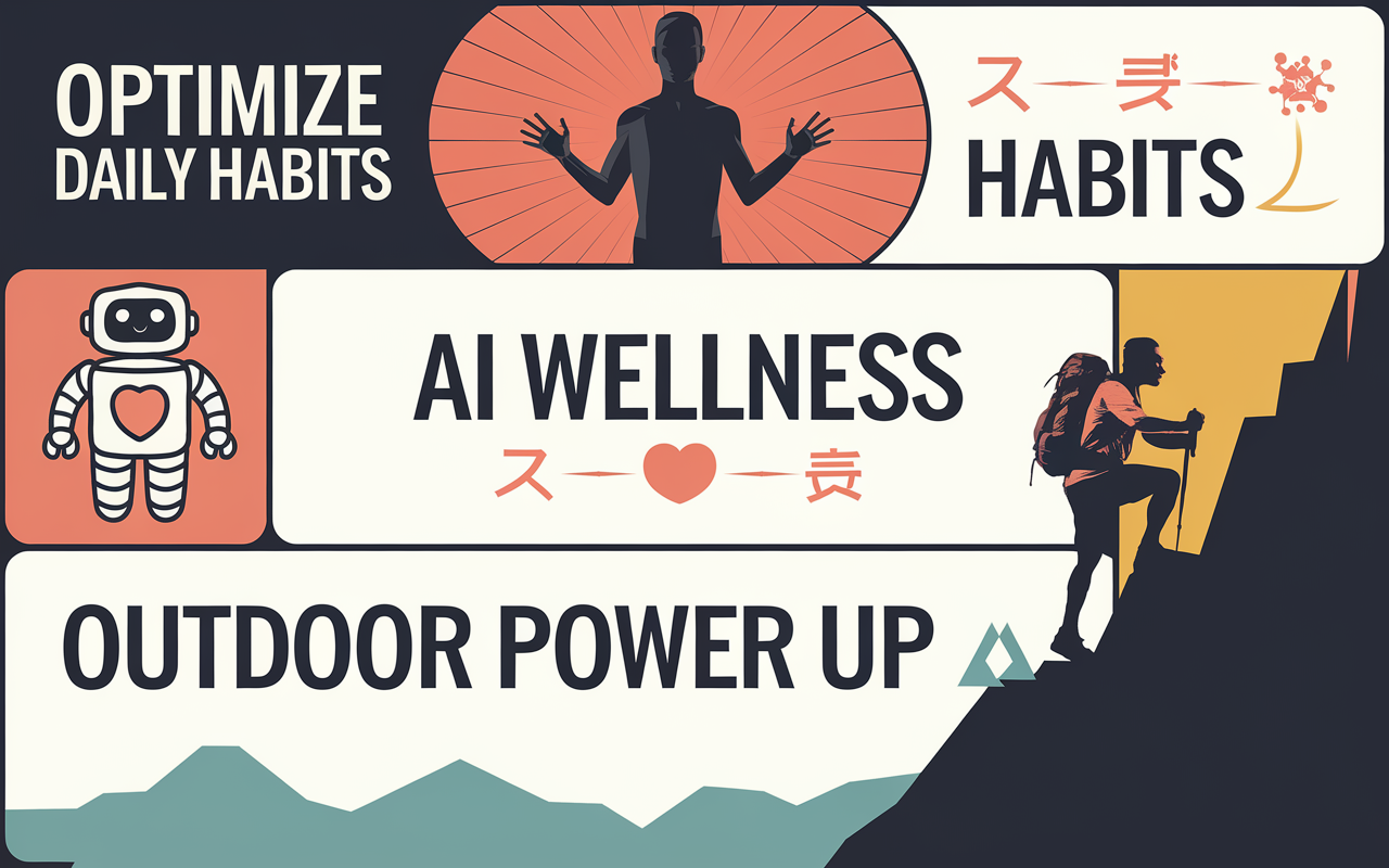 Optimize Daily Habits 💡, AI Wellness 🤖, Outdoor Power Up 🔋
